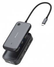 VERBATIM 32146 Share my Screen WDA-01 fekete/szürke vezeték nélküli kijelző adapter + HUB Iroda és számítástechnika - Notebook kiegészítő - USB hub / elosztó - 507638