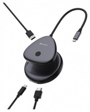 VERBATIM 32147 Share my Screen WDA-02 fekete/sz&uuml;rke vezet&eacute;k n&eacute;lk&uuml;li kijelző adapter + HUB Iroda &eacute;s sz&aacute;m&iacute;t&aacute;stechnika - Notebook kieg&eacute;sz&iacute;tő - USB hub / eloszt&oacute; - 507639