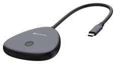 VERBATIM 32147 Share my Screen WDA-02 fekete/sz&uuml;rke vezet&eacute;k n&eacute;lk&uuml;li kijelző adapter + HUB Iroda &eacute;s sz&aacute;m&iacute;t&aacute;stechnika - Notebook kieg&eacute;sz&iacute;tő - USB hub / eloszt&oacute; - 507639