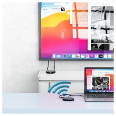 VERBATIM 32147 Share my Screen WDA-02 fekete/sz&uuml;rke vezet&eacute;k n&eacute;lk&uuml;li kijelző adapter + HUB Iroda &eacute;s sz&aacute;m&iacute;t&aacute;stechnika - Notebook kieg&eacute;sz&iacute;tő - USB hub / eloszt&oacute; - 507639