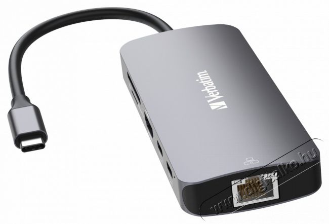 VERBATIM 32152 USB-C Pro Multiport CMH-09 9in1 ezüst HUB Iroda és számítástechnika - Notebook kiegészítő - USB hub / elosztó - 507641