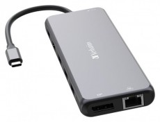VERBATIM 32153 USB-C Pro Multiport CMH-13 13in1 ezüst HUB Iroda és számítástechnika - Notebook kiegészítő - USB hub / elosztó - 507642