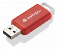 VERBATIM 49453 DataBar 16GB USB 2.0 piros Flash Drive Memória kártya / Pendrive - Flash memory - 507918