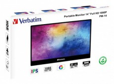 VERBATIM 49590 14 PM-14 FHD IPS HDMI/USB-C fekete monitor Iroda és számítástechnika - Monitor - Érintőképernyős monitor - 507921