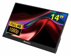 VERBATIM 49590 14 PM-14 FHD IPS HDMI/USB-C fekete monitor Iroda és számítástechnika - Monitor - Érintőképernyős monitor - 507921