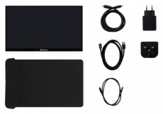 VERBATIM 49592 15,6 PMT-15 FHD IPS HDMI/USB-C fekete fém borítású érintőképernyős monitor Iroda és számítástechnika - Monitor - Érintőképernyős monitor - 507922