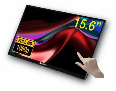 VERBATIM 49592 15,6 PMT-15 FHD IPS HDMI/USB-C fekete fém borítású érintőképernyős monitor Iroda és számítástechnika - Monitor - Érintőképernyős monitor - 507922