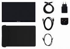 VERBATIM 49592 15,6 PMT-15 FHD IPS HDMI/USB-C fekete fém borítású érintőképernyős monitor Iroda és számítástechnika - Monitor - Érintőképernyős monitor - 507922