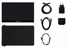 VERBATIM 49593 17,3 PMT-17 FHD IPS HDMI/USB-C fekete fém borítású érintőképernyős monitor Iroda és számítástechnika - Monitor - Érintőképernyős monitor - 507923