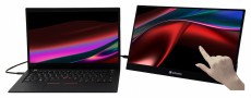 VERBATIM 49593 17,3 PMT-17 FHD IPS HDMI/USB-C fekete fém borítású érintőképernyős monitor Iroda és számítástechnika - Monitor - Érintőképernyős monitor - 507923