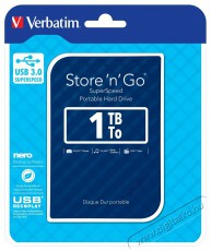 VERBATIM 53200 Store n Go 2,5 1TB USB 3.0 SuperSpeed k&eacute;k k&uuml;lső winchester Iroda &eacute;s sz&aacute;m&iacute;t&aacute;stechnika - Adatt&aacute;rol&oacute; / merevlemez - K&uuml;lső HDD - 507912