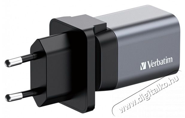 VERBATIM 32200 GNC-35 GaN Charger 35W USB Type-A + Type-C hálózati töltő adapter Akkuk és töltők - Li-ion akkumulátor és töltő (gyári) - Töltő / hálózati adapter - 514984