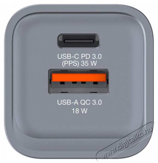 VERBATIM 32200 GNC-35 GaN Charger 35W USB Type-A + Type-C hálózati töltő adapter Akkuk és töltők - Li-ion akkumulátor és töltő (gyári) - Töltő / hálózati adapter - 514984