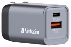 VERBATIM 32200 GNC-35 GaN Charger 35W USB Type-A + Type-C h&aacute;l&oacute;zati t&ouml;ltő adapter Akkuk &eacute;s t&ouml;ltők - Li-ion akkumul&aacute;tor &eacute;s t&ouml;ltő (gy&aacute;ri) - T&ouml;ltő / h&aacute;l&oacute;zati adapter - 514984