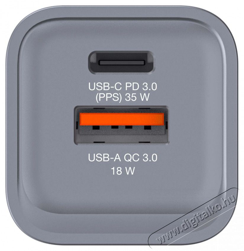 VERBATIM 32200 GNC-35 GaN Charger 35W USB Type-A + Type-C hálózati töltő adapter Akkuk és töltők - Li-ion akkumulátor és töltő (gyári) - Töltő / hálózati adapter - 514984
