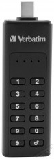 VERBATIM Keypad Secure Drive USB-C 128GB USB 3.1 pendrive Mem&oacute;ria k&aacute;rtya / Pendrive - Pendrive - 529118
