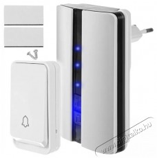 Verk 01701 Wireless doorbell IP44, receiver, remote control, 150 m, white Háztartás / Otthon / Kültér - Lakásfelszerelés - Csengő - 519831