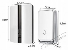 Verk 01701 Wireless doorbell IP44, receiver, remote control, 150 m, white Háztartás / Otthon / Kültér - Lakásfelszerelés - Csengő - 519831