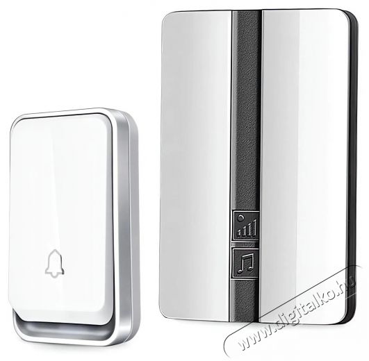 Verk 01701 Wireless doorbell IP44, receiver, remote control, 150 m, white Háztartás / Otthon / Kültér - Lakásfelszerelés - Csengő - 519831