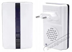 Verk 01701 Wireless doorbell IP44, receiver, remote control, 150 m, white Háztartás / Otthon / Kültér - Lakásfelszerelés - Csengő - 519831
