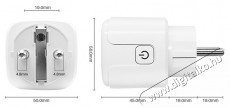 Verk 06274 Fogyasztásmérős okos WiFi konnektor, időzítővel Háztartás / Otthon / Kültér - Okos otthon - Okos konnektor - 520277