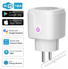 Verk 06274 Fogyasztásmérős okos WiFi konnektor, időzítővel Háztartás / Otthon / Kültér - Okos otthon - Okos konnektor - 520277