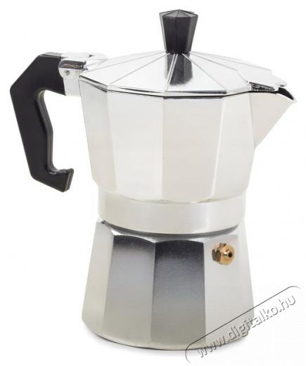 Verk 07037 Kotyogós kávéfőző, 3 adagos, 150 ml, ezüst Konyhai termékek - Kávéfőző / kávéörlő / kiegészítő - Kotyogó kávéfőző - 528257