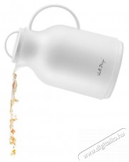Vialli Design Termosz üvegbetéttel, 1 l, fehér, AMO 7763 Konyhai termékek - Edény - Termosz - 528280