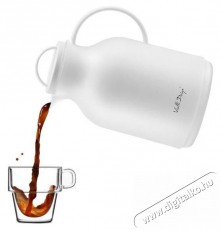 Vialli Design Termosz üvegbetéttel, 1 l, fehér, AMO 7763 Konyhai termékek - Edény - Termosz - 528280