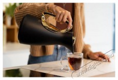 Vialli Design Termosz üvegbetéttel, 1 l fekete-arany, ALESSIA 9200 Konyhai termékek - Edény - Termosz - 528282