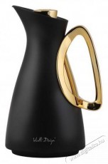 Vialli Design Termosz üvegbetéttel, 1 l fekete-arany, ALESSIA 9200 Konyhai termékek - Edény - Termosz - 528282