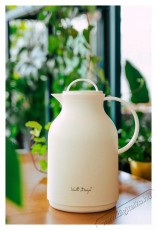 Vialli Design Termosz üvegbetéttel, 1 l, krém, AMO 7770 Konyhai termékek - Edény - Termosz - 528281