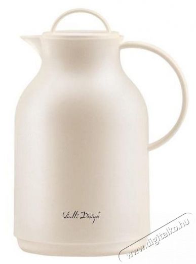 Vialli Design Termosz üvegbetéttel, 1 l, krém, AMO 7770 Konyhai termékek - Edény - Termosz - 528281