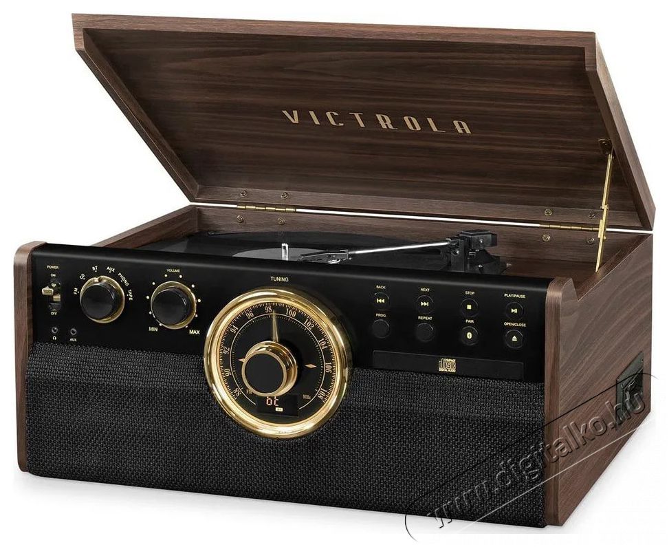 Victrola VTA-270B barna Audio-Video / Hifi / Multim&eacute;dia - Bakelit lemezj&aacute;tsz&oacute; - Bakelit lemezj&aacute;tsz&oacute; - 526603