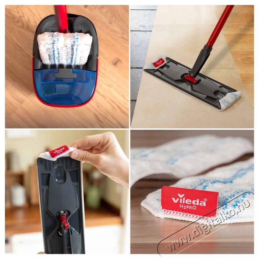 Vileda H2PrO lapos felmos&oacute; szett 175775 H&aacute;ztart&aacute;s / Otthon / K&uuml;lt&eacute;r - Tiszt&iacute;t&oacute; / mos&oacute; - Kieg&eacute;sz&iacute;tő - 540676