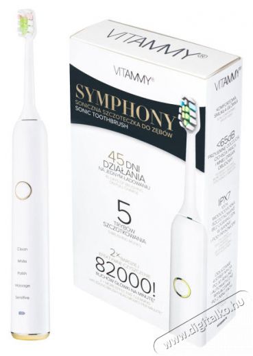 VITAMMY SYMPHONY White Elektromos fogkefe Szépségápolás / Egészség - Száj / fog ápolás - Elektromos fogkefe - 526637