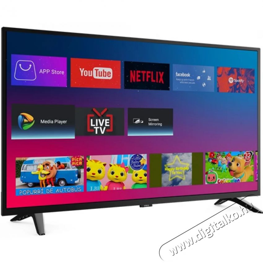 Vivax 39S60T2S2SM Smart LED Televízió Televíziók - LED televízió - 720p HD Ready felbontású - 380553