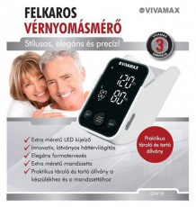 Vivamax GYV19 Félkaros vérnyomásmérő Szépségápolás / Egészség - Vérnyomásmérő - Felkaros vérnyomásmérő - 384723
