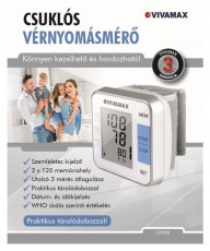 Vivamax GYV20 Csuklós vérnyomásmérő Szépségápolás / Egészség - Vérnyomásmérő - Csukló vérnyomásmérő - 384721