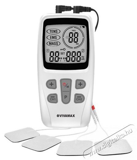 Vivamax GYVTT2 kombinált TENS és EMS készülék Szépségápolás / Egészség - Masszírozás / relaxáció - Kézi masszírozó - 427076