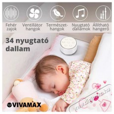 Vivamax GYVFZ1 Nature&ampRelax Compact hang- és dallamterápiás (fehér zaj) készülék Szépségápolás / Egészség - Egyéb szépség / egészség termék - 476369