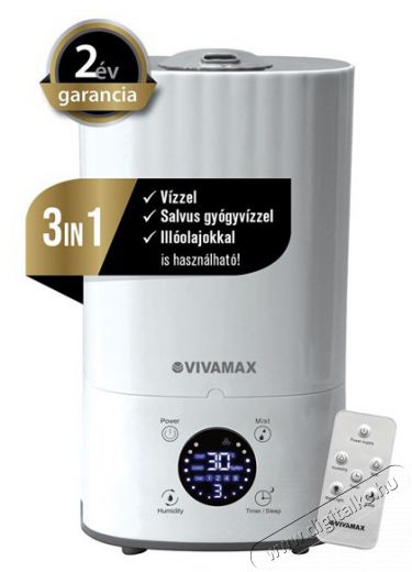 Vivamax GYVH48 Salty-Air „Premium” 3 az 1-ben ultrahangos párásító (Újracsomagolt) Szépségápolás / Egészség - Légtisztító / párásító / párátlanító - Párásító - 507066