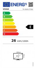 Vivax 32 32LE117T2S2 HD Ready LED TV Televíziók - LED televízió - 720p HD Ready felbontású - 507852