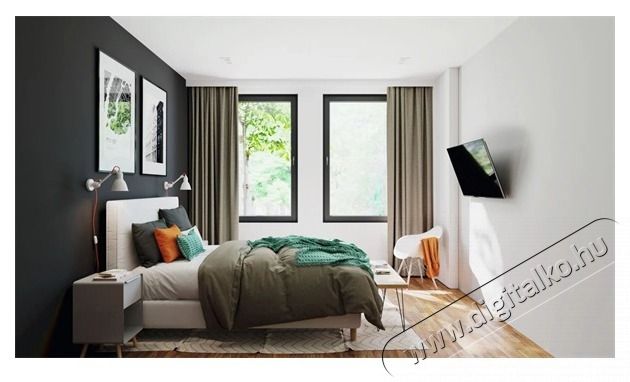 Vogels TVM3413 32-65 VESA 400x400 d&ouml;nthető fekete fali konzol Tv kieg&eacute;sz&iacute;tők - Fali tart&oacute; / konzol - Fali tv tart&oacute; - 456416