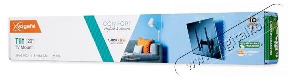 Vogels TVM3413 32-65 VESA 400x400 d&ouml;nthető fekete fali konzol Tv kieg&eacute;sz&iacute;tők - Fali tart&oacute; / konzol - Fali tv tart&oacute; - 456416