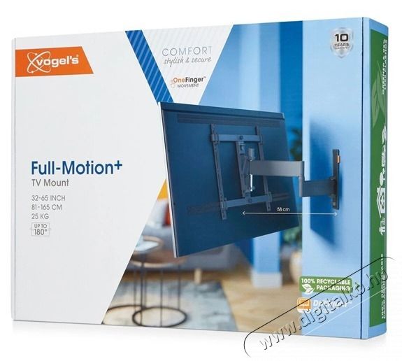 Vogels TVM3443 32-65 VESA 400x400 k&eacute;tkaros fekete fali konzol Tv kieg&eacute;sz&iacute;tők - Fali tart&oacute; / konzol - Fali tv tart&oacute; - 456418