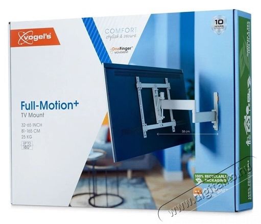 Vogels TVM3443W 32-65 VESA 400x400 k&eacute;tkaros feh&eacute;r fali konzol Tv kieg&eacute;sz&iacute;tők - Fali tart&oacute; / konzol - Fali tv tart&oacute; - 456419