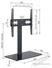 Vogels MS 3085 TV &aacute;llv&aacute;ny 32-65  TV &aacute;llv&aacute;ny Tv kieg&eacute;sz&iacute;tők - Fali tart&oacute; / konzol - Asztali tart&oacute; - 532390