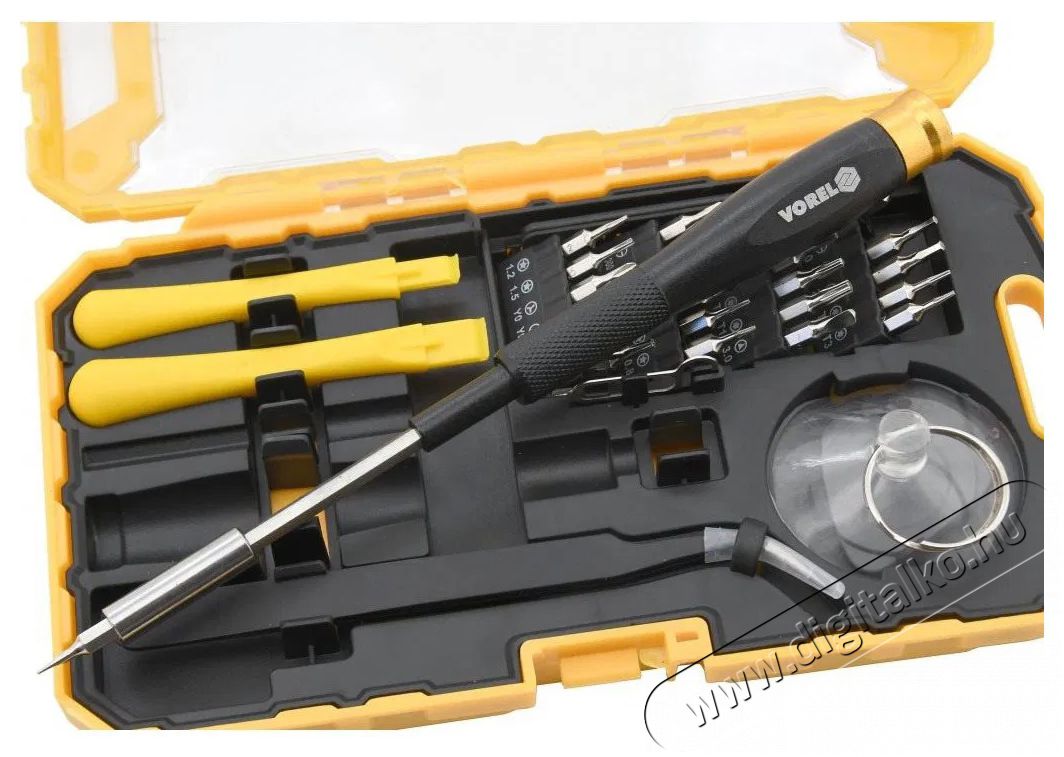 VOREL Csavarh&uacute;z&oacute; mobiltelefonhoz, 32 db H&aacute;ztart&aacute;s / Otthon / K&uuml;lt&eacute;r - Szersz&aacute;m - Csavarh&uacute;z&oacute; / kulcs / f&uacute;r&oacute; / szersz&aacute;m k&eacute;szlet - 520318