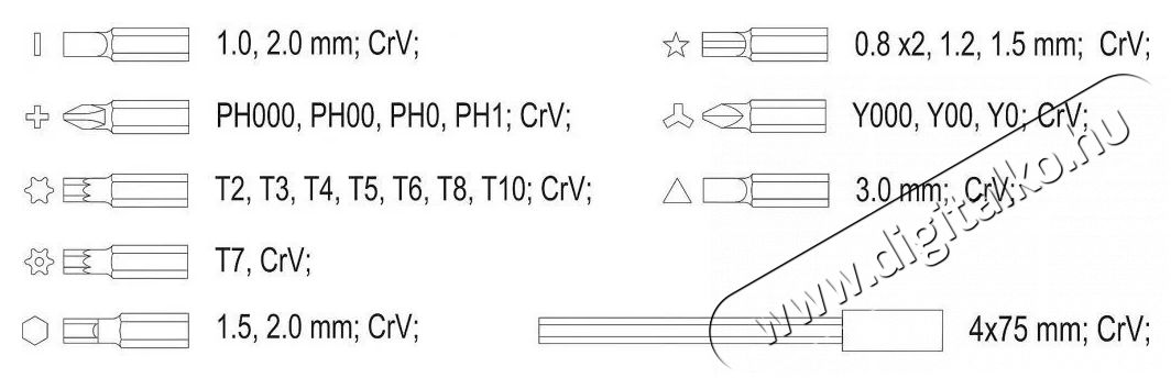 VOREL Csavarh&uacute;z&oacute; mobiltelefonhoz, 32 db H&aacute;ztart&aacute;s / Otthon / K&uuml;lt&eacute;r - Szersz&aacute;m - Csavarh&uacute;z&oacute; / kulcs / f&uacute;r&oacute; / szersz&aacute;m k&eacute;szlet - 520318